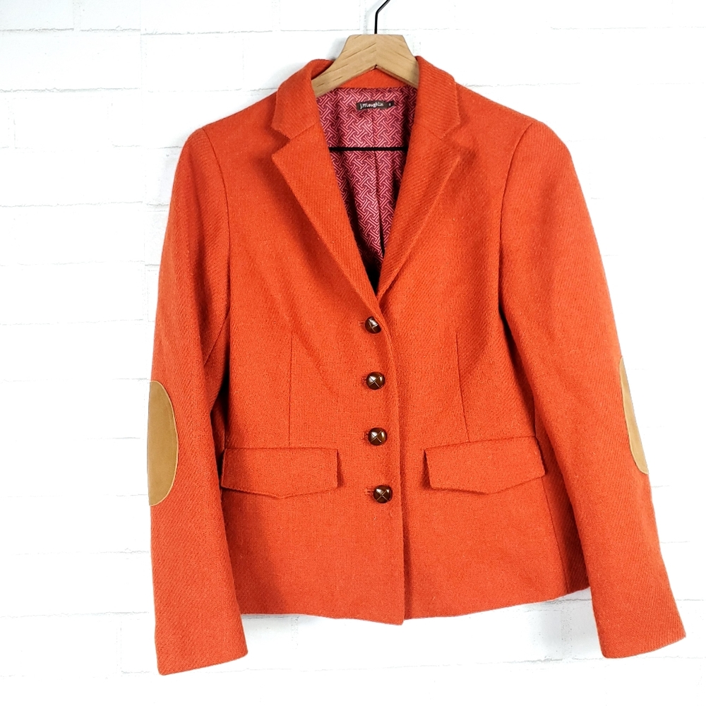 J.McLaughlin burnt orange wool blazer | Size 6